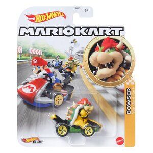 NEW Mattel GRN20 Hot Wheels 1:64 Mario Kart BOWSER Standard Kart DieCast Car